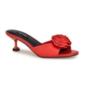 Nine West Dhalia Red Kitten Heels